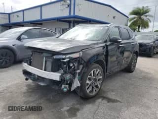 2022 Hyundai Santa Fe Calligraphy with VIN 5NMS54AL0NH422254, listed as a Copart auction lot 81257595 with 72,498 mi miles and Non repairable. Bid and sale history available at DreamBid. Image 1.