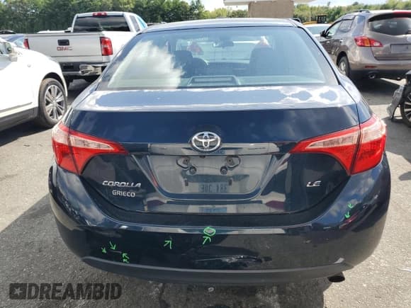 ✅ 2019 Toyota Corolla LE • VIN: 2T1BURHE4KC230845 • Lot: 71796765. Wystawiony na Copart z przebiegiem 95 102 mil. Bezpłatny archiwum sprzedaży aukcyjnych z USA i szczegółowy raport historii pojazdu na DreamBid. Zdjęcie 6.