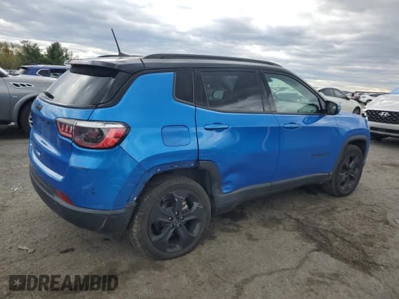 ✅ 2021 Jeep Compass Latitude • VIN: 3C4NJDBB3MT586128 • Lot: 87276655. Listed on Copart with 95,492 mi. Free auction sales archive from the USA and detailed vehicle history report at DreamBid. Image 3.