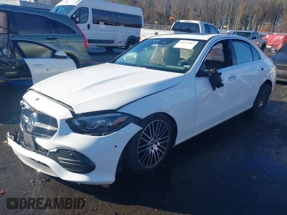 ✅ 2024 Mercedes-Benz C 300 • VIN: W1KAF4HB0RR203551 • Lot: 43576064. Listed on IAAI with Not provided. Free auction sales archive from the USA and detailed vehicle history report at DreamBid. Image 2.
