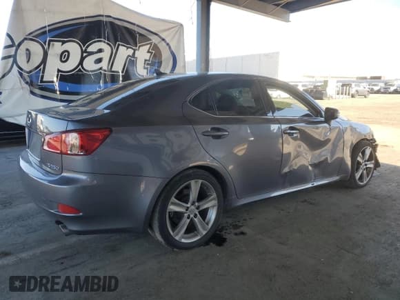 ✅ 2012 Lexus IS 250 • VIN: JTHBF5C21C5172061 • Lot: 86193435. Listed on Copart with 182,378 mi. Free auction sales archive from the USA and detailed vehicle history report at DreamBid. Image 3.