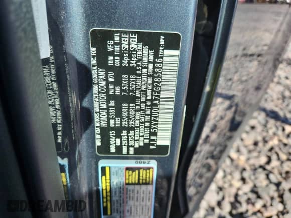 ✅ 2015 Hyundai Santa Fe • VIN: 5XYZUDLA7FG285886 • Лот: 90075335. Опубликован ранее на Copart с пробегом 211 802 миль. Бесплатный доступ к архиву аукционных продаж из США и подробный отчёт об истории автомобиля на DreamBid. Изображение 12.