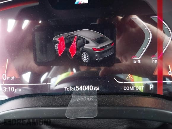 ✅ 2022 BMW X4 xDrive30i • VIN: 5UX33DT06N9M40667 • Lot: 43715611. Listed on IAAI with 54,040 mi. Free auction sales archive from the USA and detailed vehicle history report at DreamBid. Image 7.