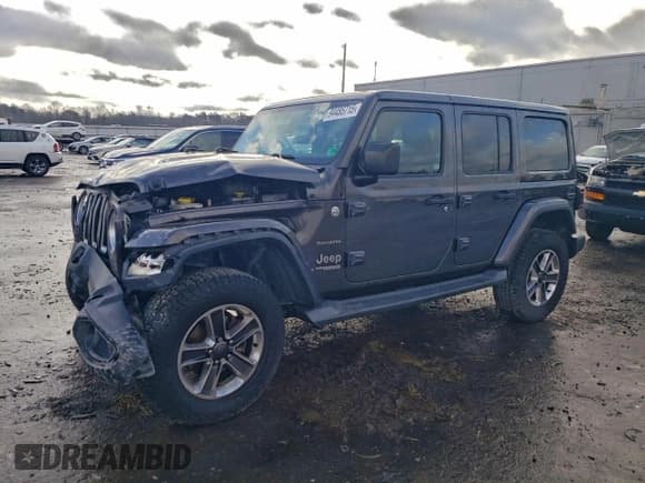 ✅ 2018 Jeep Wrangler Unlimited Sahara • VIN: 1C4HJXEG0JW322926 • Lot: 94485715. Listed on Copart with 76,414 mi. Free auction sales archive from the USA and detailed vehicle history report at DreamBid. Image 1.