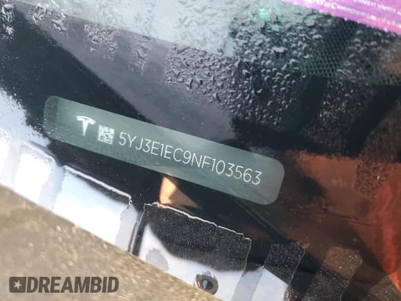 ✅ 2022 Tesla Model 3 Performance • VIN: 5YJ3E1EC9NF103563 • Лот: 86728145. Опубликован ранее на Copart с пробегом Не указан. Бесплатный доступ к архиву аукционных продаж из США и подробный отчёт об истории автомобиля на DreamBid. Изображение 12.