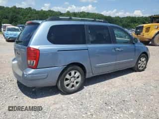 2007 Hyundai Entourage GLS z VIN KNDMC233X76018023, wystawiony jako Copart lot #62106305 z przebiegiem 198 732 mil mil oraz Szkoda całkowita • Salvage title. Historia ofert i sprzedaży dostępna na DreamBid. Obrazek 3.