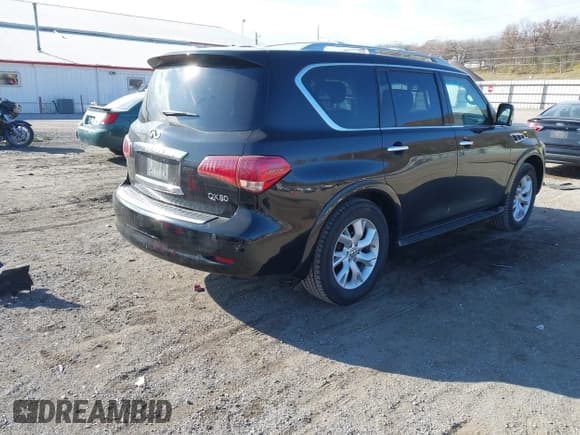 ✅ 2014 Infiniti QX80 • VIN: JN8AZ2NE1E9065439 • Lot: 43711888. Listed on IAAI with 116,505 mi. Free auction sales archive from the USA and detailed vehicle history report at DreamBid. Image 4.