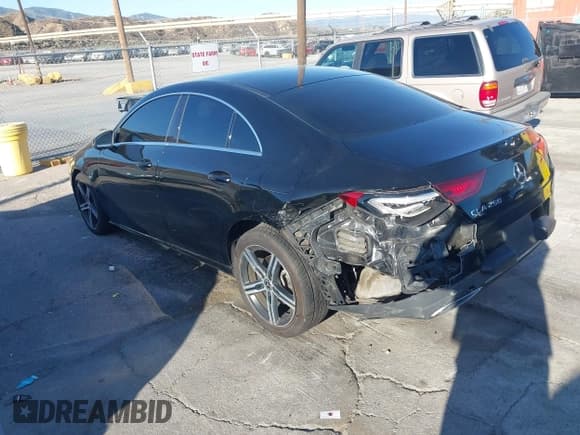 ✅ 2021 Mercedes-Benz CLA 250 • VIN: W1K5J4GB2MN189914 • Lot: 42703474. Listed on IAAI with 63,500 mi. Free auction sales archive from the USA and detailed vehicle history report at DreamBid. Image 3.