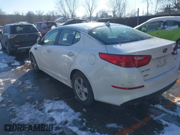 ✅ 2015 Kia Optima LX • VIN: KNAGM4A73F5560416 • Lot: 43843522. Listed on IAAI with 122,365 mi. Free auction sales archive from the USA and detailed vehicle history report at DreamBid. Image 3.