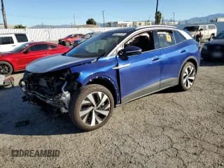 ✅ 2021 Volkswagen ID.4 Pro S • VIN: WVGKMPE2XMP056990 • Лот: 38411113. Опубликован ранее на Copart с пробегом 8 506 миль. Бесплатный доступ к архиву аукционных продаж из США и подробный отчёт об истории автомобиля на DreamBid. Изображение 1.