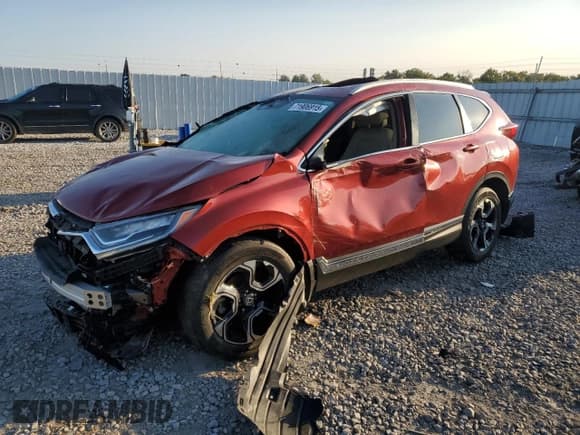 ✅ 2019 Honda CR-V Touring • VIN: 2HKRW2H95KH606484 • Lot: 71906915. Listed on Copart with 40,479 mi. Free auction sales archive from the USA and detailed vehicle history report at DreamBid. Image 1.