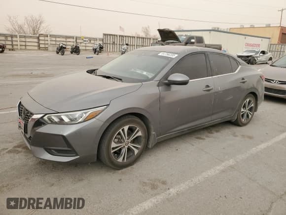 ✅ 2021 Nissan Sentra SV • VIN: 3N1AB8CV3MY308668 • Lot: 44756235. Listed on Copart with 40,102 mi. Free auction sales archive from the USA and detailed vehicle history report at DreamBid. Image 1.