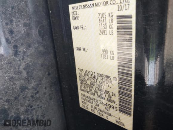 ✅ 2018 Nissan Maxima SL • VIN: 1N4AA6AP8JC364995 • Lot: 42378157. Wystawiony na IAAI z przebiegiem 89 137 mil. Bezpłatny archiwum sprzedaży aukcyjnych z USA i szczegółowy raport historii pojazdu na DreamBid. Zdjęcie 9.