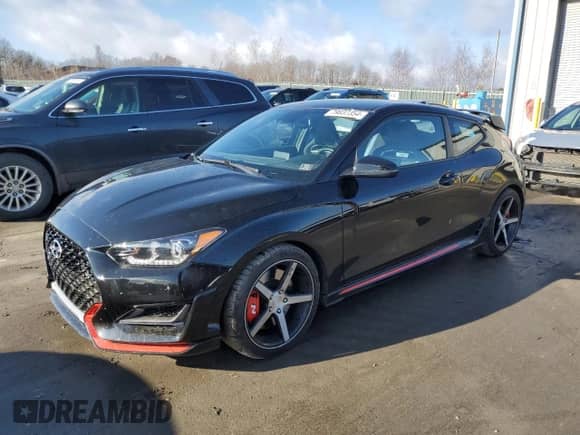 2022 Hyundai Veloster with VIN KMHT36AH3NU013767, listed as a Copart auction lot 79637354 with 15,021 mi miles and Salvage title. Bid and sale history available at DreamBid. Image 1.