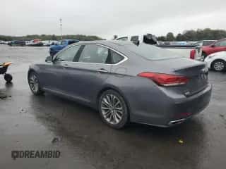 2015 Hyundai Genesis 3.8L z VIN KMHGN4JE8FU017367, wystawiony jako Copart lot #72905964 z przebiegiem 107 057 mil mil oraz Szkoda całkowita • Salvage title. Historia ofert i sprzedaży dostępna na DreamBid. Obrazek 2.