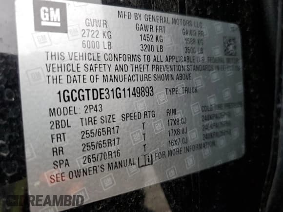 ✅ 2016 Chevrolet Colorado 4WD Z71 • VIN: 1GCGTDE31G1149893 • Лот: 76530194. Опубликован ранее на Copart с пробегом 28 130 миль. Бесплатный доступ к архиву аукционных продаж из США и подробный отчёт об истории автомобиля на DreamBid. Изображение 14.