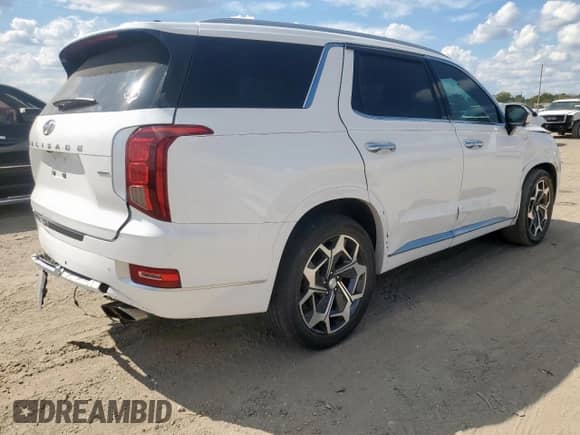 2021 Hyundai Palisade Calligraphy с VIN KM8R7DHE8MU300633, выставлен на аукционе Copart как лот 82367495 с пробегом 72 813 миль миль и Списание • Salvage title. История ставок и продаж доступна на DreamBid. Изображение 3.