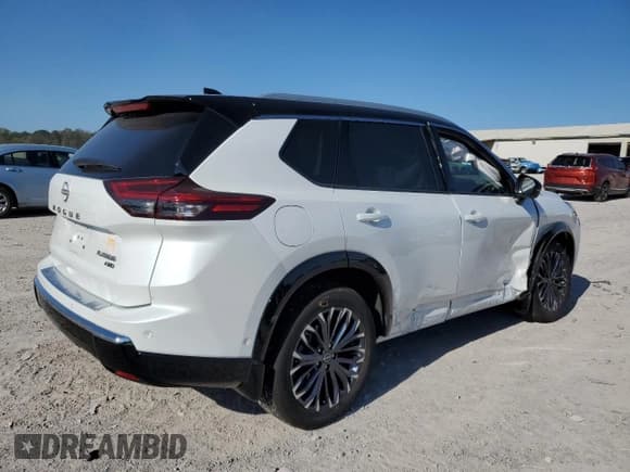 ✅ 2025 Nissan Rogue Platinum • VIN: JN8BT3DD0SW301063 • Lot: 85296305. Listed on Copart with 7,401 mi. Free auction sales archive from the USA and detailed vehicle history report at DreamBid. Image 3.