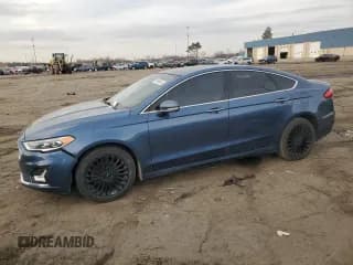 ✅ 2019 Ford Fusion Titanium • VIN: 3FA6P0D9XKR120895 • Lot: 93858845. Listed on Copart with 151,368 mi. Free auction sales archive from the USA and detailed vehicle history report at DreamBid. Image 1.