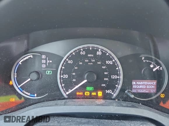 ✅ 2012 Lexus CT 200h Premium • VIN: JTHKD5BHXC2077625 • Lot: 85961705. Listed on Copart with 152,649 mi. Free auction sales archive from the USA and detailed vehicle history report at DreamBid. Image 9.