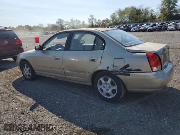 2002 Hyundai Elantra GLS z VIN KMHDN45D42U421622, wystawiony jako Copart lot #75853664 z przebiegiem 57 595 mil mil oraz Czysty tytuł • Clean title. Historia ofert i sprzedaży dostępna na DreamBid. Obrazek 2.