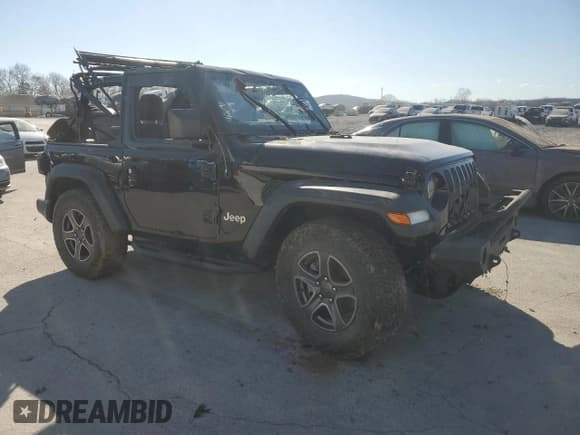 ✅ 2018 Jeep Wrangler Sport S • VIN: 1C4GJXAG3JW151395 • Lot: 46075075. Listed on Copart with Not provided. Free auction sales archive from the USA and detailed vehicle history report at DreamBid. Image 4.
