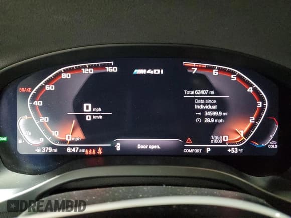 ✅ 2020 BMW X4 M40i • VIN: 5UX2V5C07L9B70294 • Lot: 47483825. Wystawiony na Copart z przebiegiem 62 407 mil. Bezpłatny archiwum sprzedaży aukcyjnych z USA i szczegółowy raport historii pojazdu na DreamBid. Zdjęcie 9.