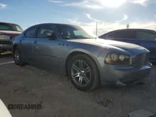 2006 Dodge Charger R/T with VIN 2B3KA53H86H355329, listed as a Copart auction lot 75564854 with 197,571 mi miles and Salvage title. Bid and sale history available at DreamBid. Image 4.