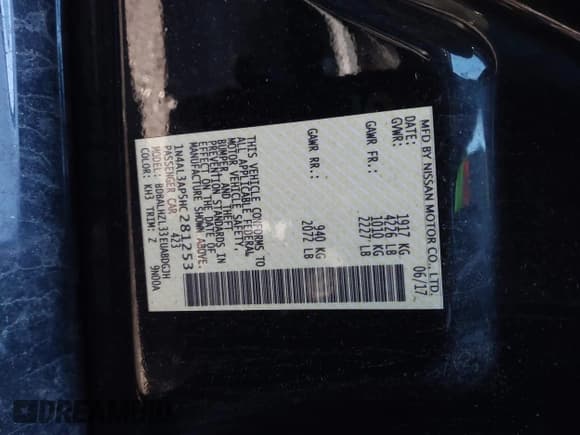 ✅ 2017 Nissan Altima SV • VIN: 1N4AL3AP5HC281253 • Lot: 41990519. Listed on IAAI with 51,728 mi. Free auction sales archive from the USA and detailed vehicle history report at DreamBid. Image 9.