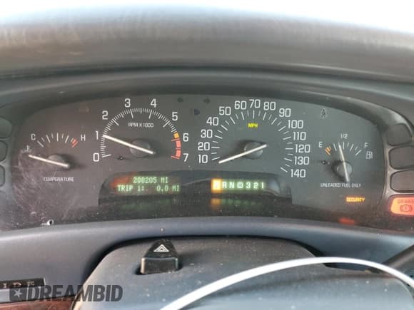 ✅ 1998 Buick Park Avenue • VIN: 1G4CW52K5W4633968 • Lot: 41971495. Listed on Copart with 208,205 mi. Free auction sales archive from the USA and detailed vehicle history report at DreamBid. Image 9.