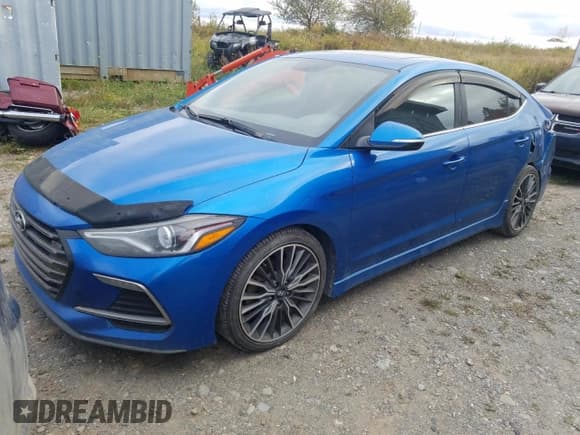 ✅ 2017 Hyundai Elantra Sport • VIN: KMHD04LB7HU324388 • Lot: 83838125. Listed on Copart with 288,331 mi. Free auction sales archive from the USA and detailed vehicle history report at DreamBid. Image 1.