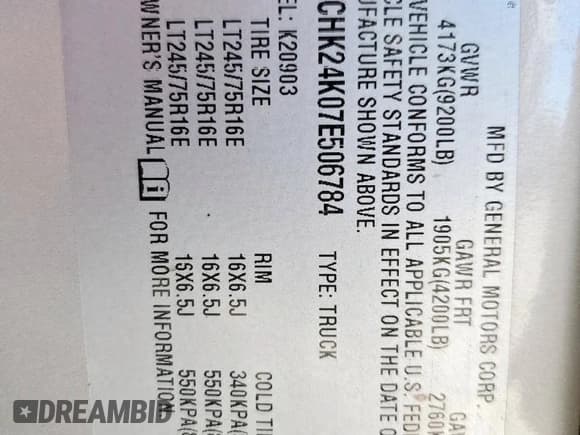 ✅ 2007 Chevrolet Silverado 2500HD 1LT • VIN: 1GCHK24K07E506784 • Lot: 85856295. Wystawiony na Copart z przebiegiem 153 035 mil. Bezpłatny archiwum sprzedaży aukcyjnych z USA i szczegółowy raport historii pojazdu na DreamBid. Zdjęcie 12.