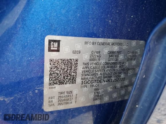 ✅ 2019 Chevrolet Colorado 4WD Z71 • VIN: 1GCGTDEN4K1252722 • Лот: 53078195. Опубликован ранее на Copart с пробегом 66 325 миль. Бесплатный доступ к архиву аукционных продаж из США и подробный отчёт об истории автомобиля на DreamBid. Изображение 12.