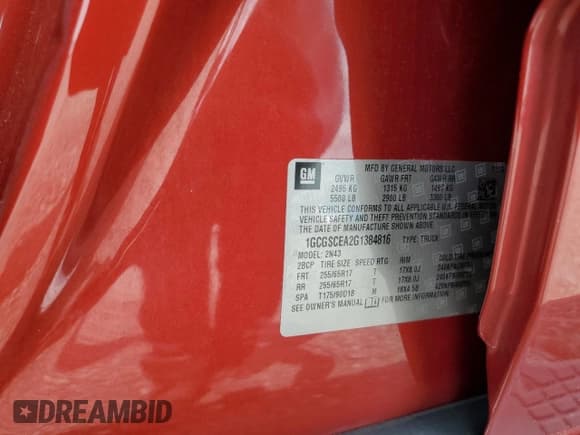 ✅ 2016 Chevrolet Colorado 2WD LT • VIN: 1GCGSCEA2G1384816 • Lot: 71630235. Listed on Copart with 106,576 mi. Free auction sales archive from the USA and detailed vehicle history report at DreamBid. Image 12.