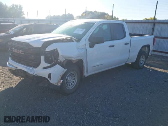 ✅ 2023 GMC Sierra 1500 Pro • VIN: 1GTRHAEK4PZ244255 • Лот: 43475769. Опубликован ранее на IAAI с пробегом 50 807 миль. Бесплатный доступ к архиву аукционных продаж из США и подробный отчёт об истории автомобиля на DreamBid. Изображение 2.