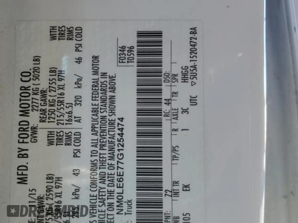 ✅ 2016 Ford Transit Connect XL • VIN: NM0LE6E77G1254474 • Лот: 82569025. Опубликован ранее на Copart с пробегом 138 777 миль. Бесплатный доступ к архиву аукционных продаж из США и подробный отчёт об истории автомобиля на DreamBid. Изображение 12.