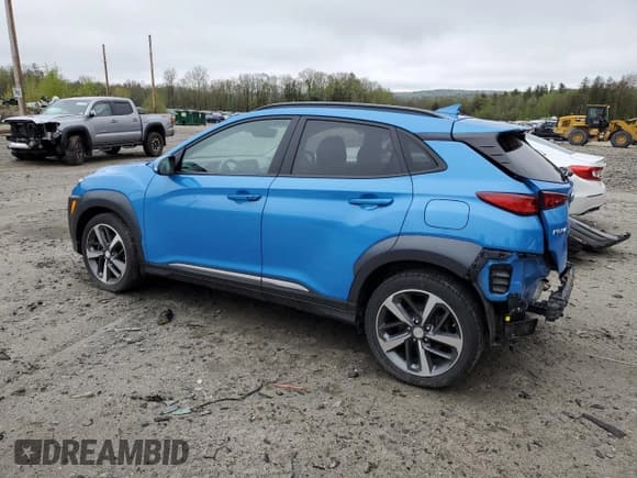 ✅ 2021 Hyundai Kona Ultimate • VIN: KM8K5CA58MU620546 • Лот: 53995974. Опубликован ранее на Copart с пробегом 27 131 миль. Бесплатный доступ к архиву аукционных продаж из США и подробный отчёт об истории автомобиля на DreamBid. Изображение 2.