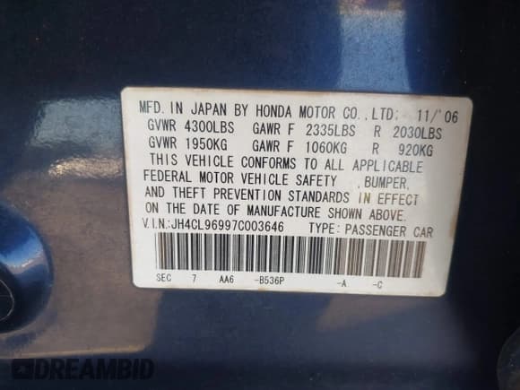 ✅ 2007 Acura TSX Navi • VIN: JH4CL96997C003646 • Лот: 43374240. Опубликован ранее на IAAI с пробегом 214 998 миль. Бесплатный доступ к архиву аукционных продаж из США и подробный отчёт об истории автомобиля на DreamBid. Изображение 9.