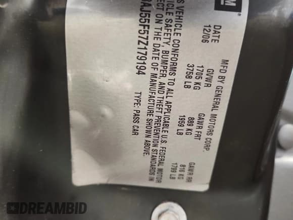 ✅ 2007 Saturn ION ION 2 • VIN: 1G8AJ55F57Z179194 • Лот: 86555605. Опубликован ранее на Copart с пробегом 110 121 миль. Бесплатный доступ к архиву аукционных продаж из США и подробный отчёт об истории автомобиля на DreamBid. Изображение 12.