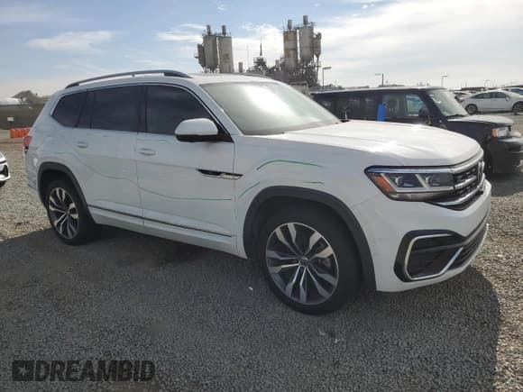 ✅ 2021 Volkswagen Atlas SEL Premium R-Line • VIN: 1V2FR2CA7MC602218 • Lot: 92610835. Listed on Copart with Not provided. Free auction sales archive from the USA and detailed vehicle history report at DreamBid. Image 4.