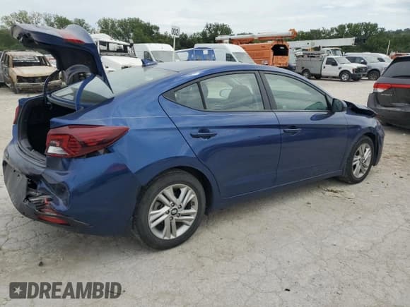 ✅ 2020 Hyundai Elantra SEL • VIN: 5NPD84LF9LH594872 • Lot: 70709085. Listed on Copart with 49,421 mi. Free auction sales archive from the USA and detailed vehicle history report at DreamBid. Image 3.
