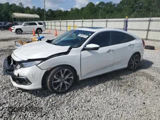 ✅ 2020 Honda Civic Touring • VIN: 19XFC1F90LE016630 • Лот: 65645475. Опубликован ранее на Copart с пробегом 67 108 миль. Бесплатный доступ к архиву аукционных продаж из США и подробный отчёт об истории автомобиля на DreamBid. Изображение 1.