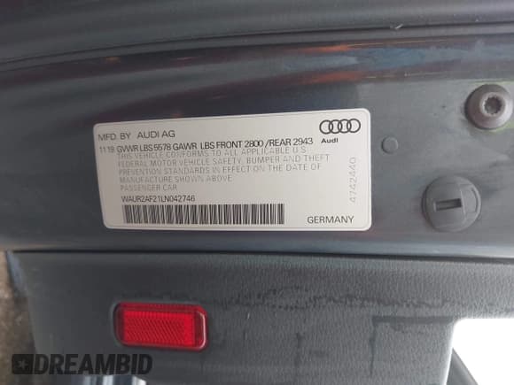 ✅ 2020 Audi A7 Premium Plus • VIN: WAUR2AF21LN042746 • Lot: 43270541. Wystawiony na IAAI z przebiegiem 43 750 mil. Bezpłatny archiwum sprzedaży aukcyjnych z USA i szczegółowy raport historii pojazdu na DreamBid. Zdjęcie 9.