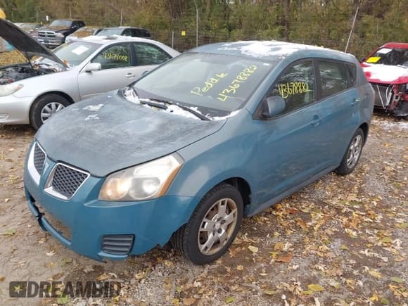 ✅ 2009 Pontiac Vibe 1SB • VIN: 5Y2SP67009Z429662 • Lot: 43678882. Listed on IAAI with 212,332 mi. Free auction sales archive from the USA and detailed vehicle history report at DreamBid. Image 2.