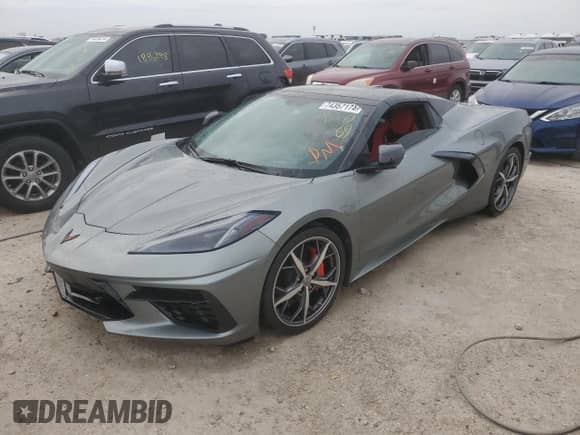 2023 Chevrolet Corvette 3LT с VIN 1G1YC3D47P5130212, выставлен на аукционе Copart как лот 74357174 с пробегом Не указан миль и На запчасти • Non repairable. История ставок и продаж доступна на DreamBid. Изображение 1.