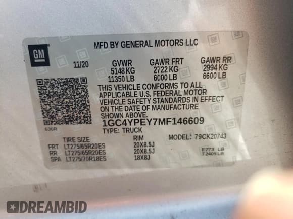 ✅ 2021 Chevrolet Silverado 2500HD LTZ • VIN: 1GC4YPEY7MF146609 • Lot: 68834495. Wystawiony na Copart z przebiegiem 91 999 mil. Bezpłatny archiwum sprzedaży aukcyjnych z USA i szczegółowy raport historii pojazdu na DreamBid. Zdjęcie 12.