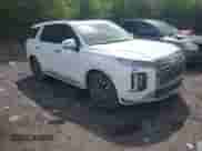 2025 Hyundai Palisade Calligraphy z VIN KM8R74GE8SU828199, wystawiony jako IAAI lot #41939641 z przebiegiem 16 939 mil mil oraz . Historia ofert i sprzedaży dostępna na DreamBid. Obrazek 1.