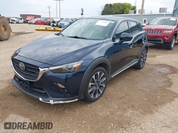 ✅ 2019 Mazda CX-3 Grand Touring • VIN: JM1DKDD77K1442944 • Lot: 43069465. Wystawiony na IAAI z przebiegiem 57 171 mil. Bezpłatny archiwum sprzedaży aukcyjnych z USA i szczegółowy raport historii pojazdu na DreamBid. Zdjęcie 2.