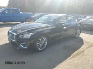 ✅ 2019 Infiniti Q50 Signature Edition • VIN: JN1EV7AR2KM551803 • Lot: 90113085. Listed on Copart with 91,778 mi. Free auction sales archive from the USA and detailed vehicle history report at DreamBid. Image 1.