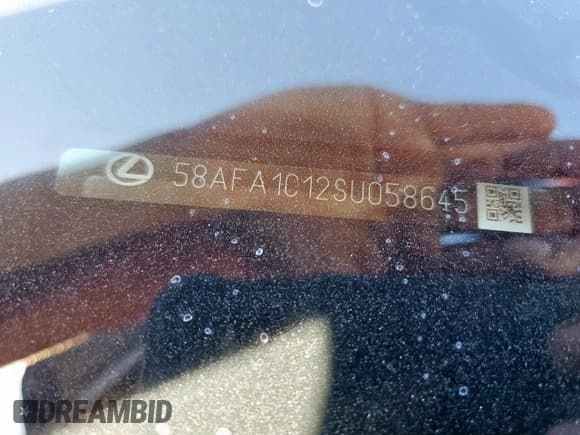 ✅ 2025 Lexus ES 300h Ultra Luxury • VIN: 58AFA1C12SU058645 • Lot: 86185265. Listed on Copart with 5,634 mi. Free auction sales archive from the USA and detailed vehicle history report at DreamBid. Image 12.